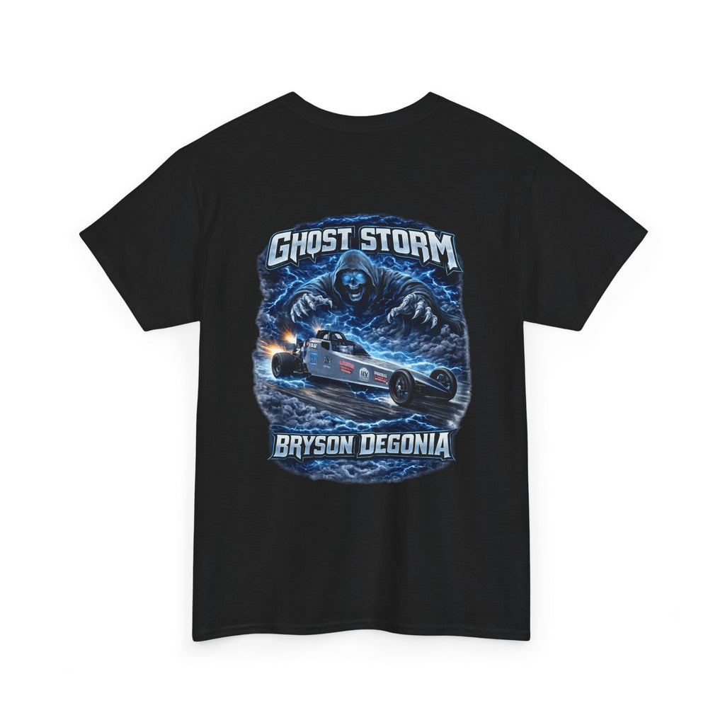 Ghost Storm Racing T‑Shirt — Bryson Degonia Vintage Car Graphic
