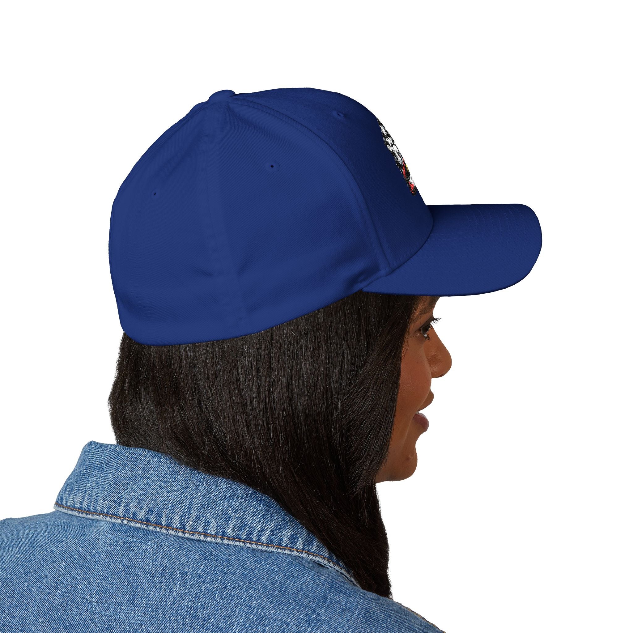 Racing Logo Embroidered Cap – "Showtime Racing Co." Flame & Checkered Flag Hat
