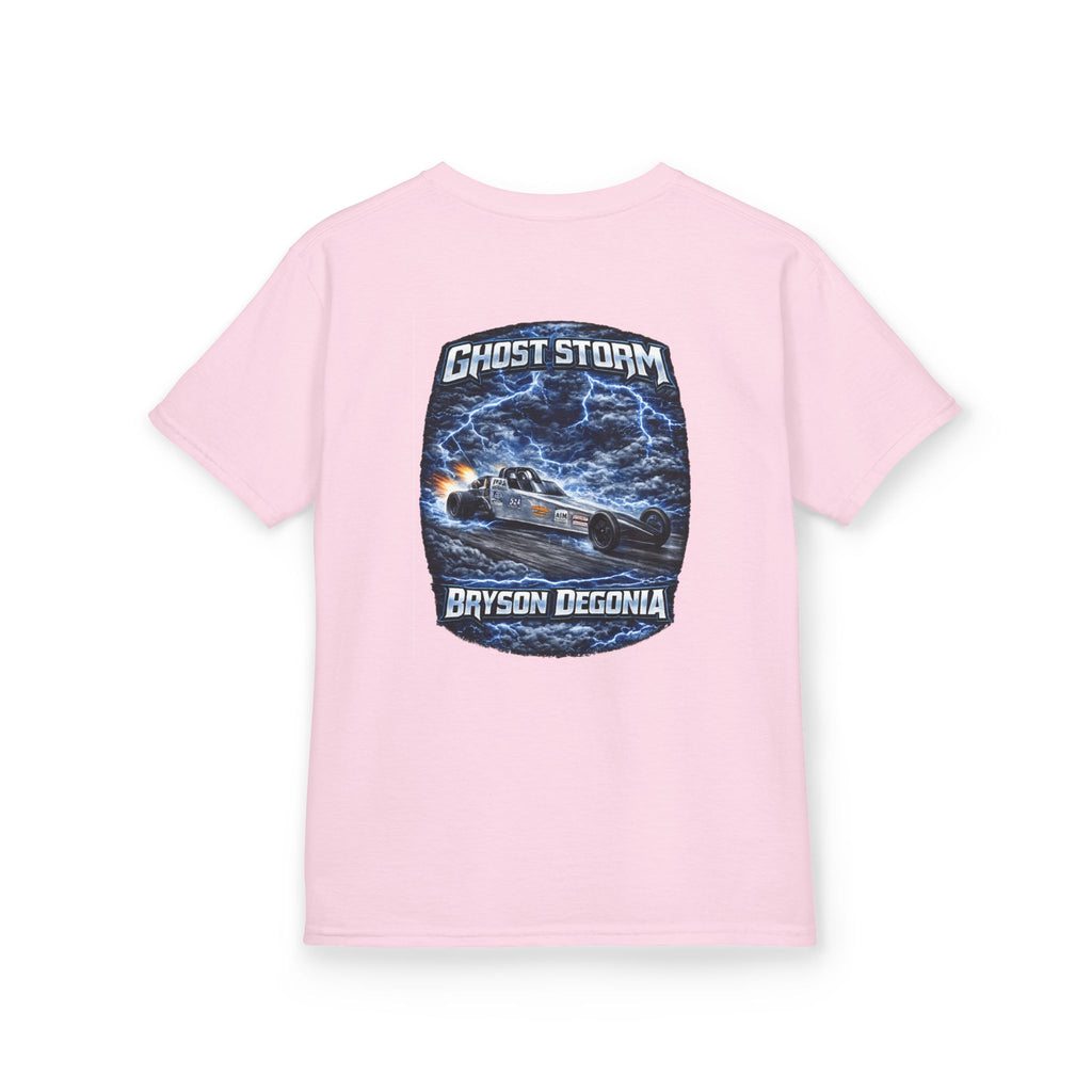 Kids Tee — 'Ghost Storm' Graphic (Custom Name Option)