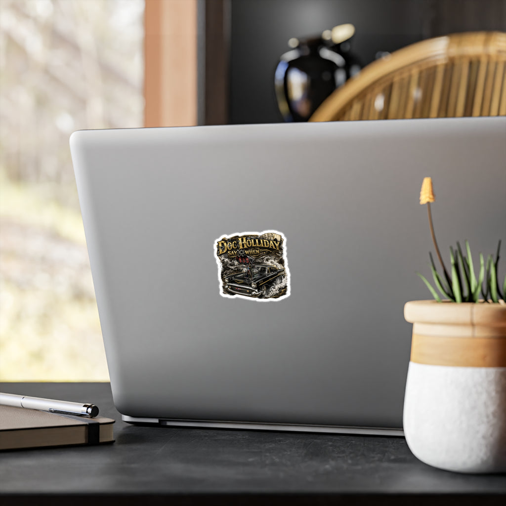Doc Holliday Art Sticker — Kiss-Cut Vinyl Decal