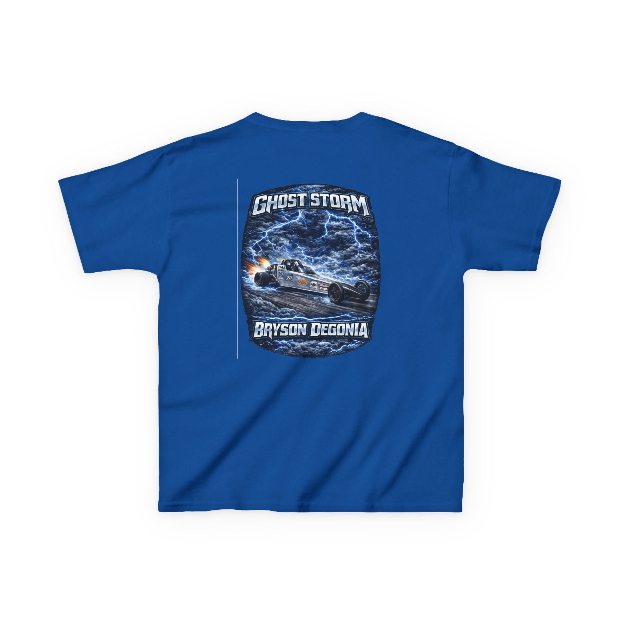 Kids Tee — 'Ghost Storm' Graphic (Custom Name Option)
