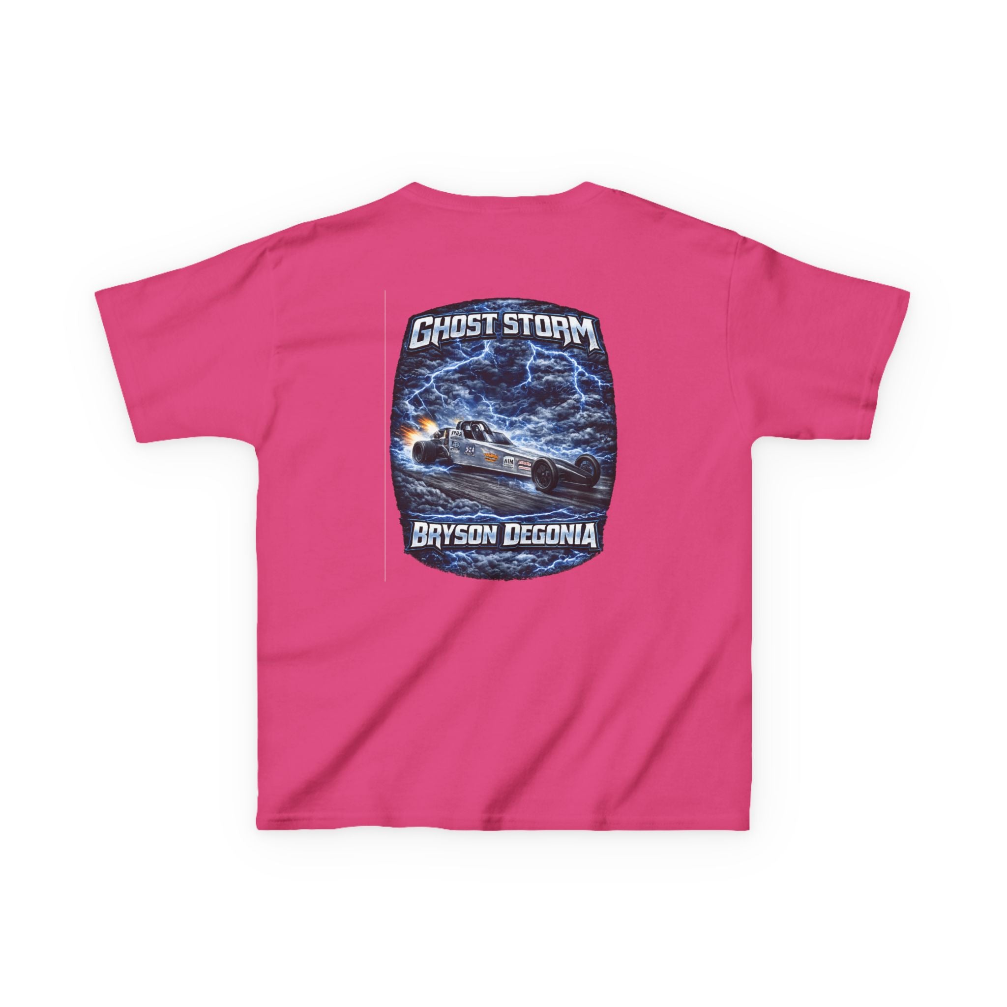 Kids Tee — 'Ghost Storm' Graphic (Custom Name Option)