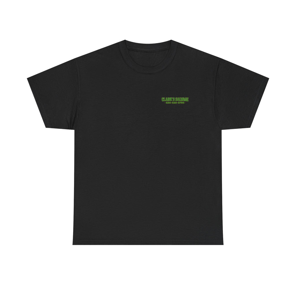 Clarks Salvage T-Shirt — "I Get All Me Parts at Clark's Salvage" Retro Pickup Truck Design