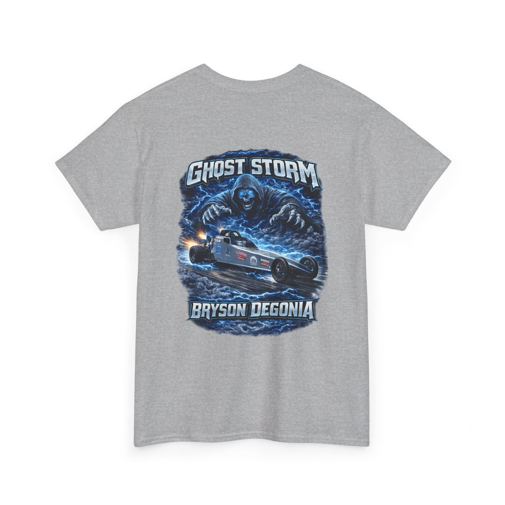 Ghost Storm Racing T‑Shirt — Bryson Degonia Vintage Car Graphic
