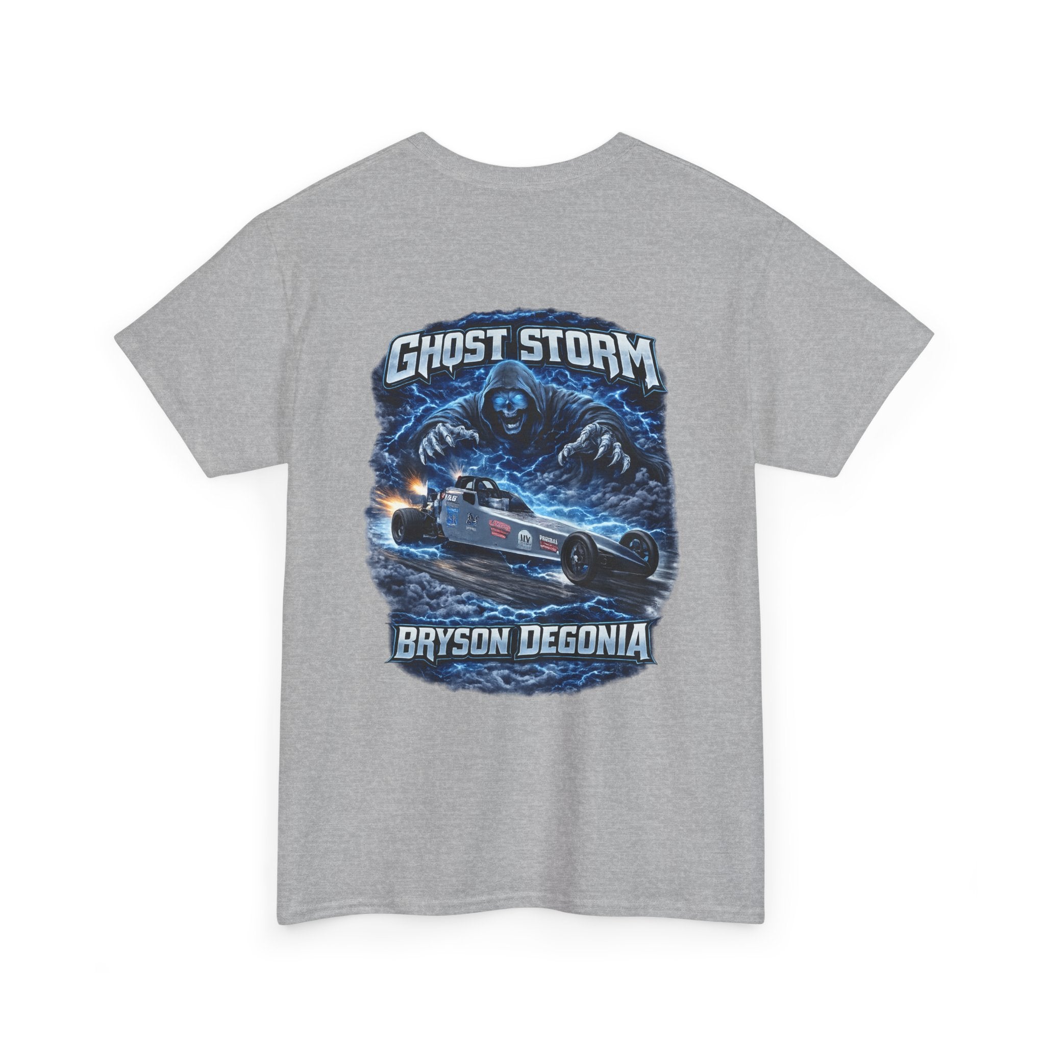 Ghost Storm Racing T‑Shirt — Bryson Degonia Vintage Car Graphic