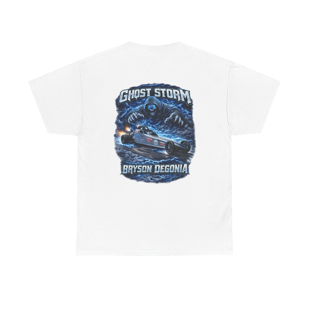 Ghost Storm Racing T‑Shirt — Bryson Degonia Vintage Car Graphic