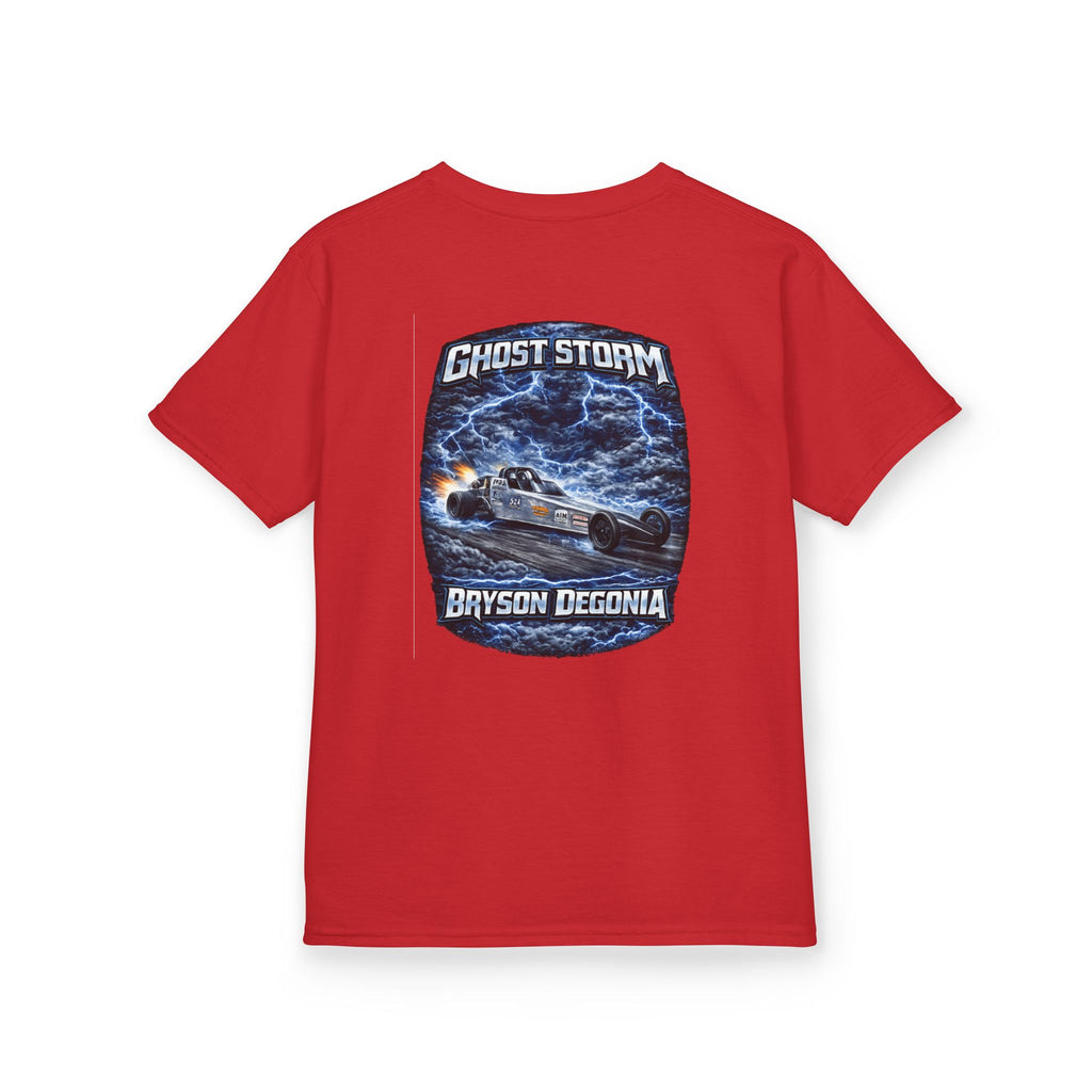 Kids Tee — 'Ghost Storm' Graphic (Custom Name Option)