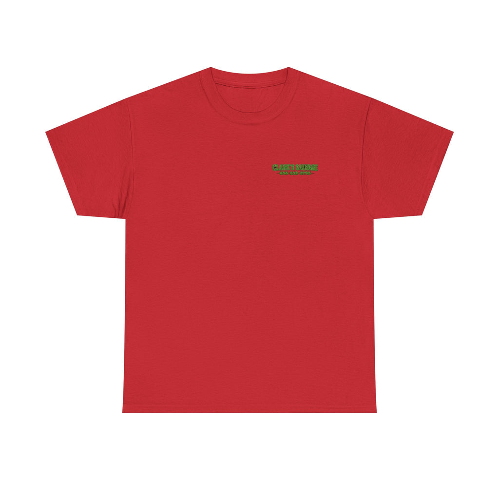 Clarks Salvage T-Shirt — "I Get All Me Parts at Clark's Salvage" Retro Pickup Truck Design