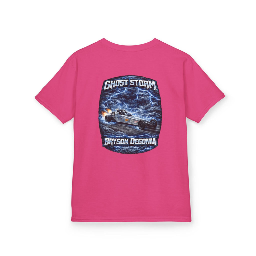 Kids Tee — 'Ghost Storm' Graphic (Custom Name Option)