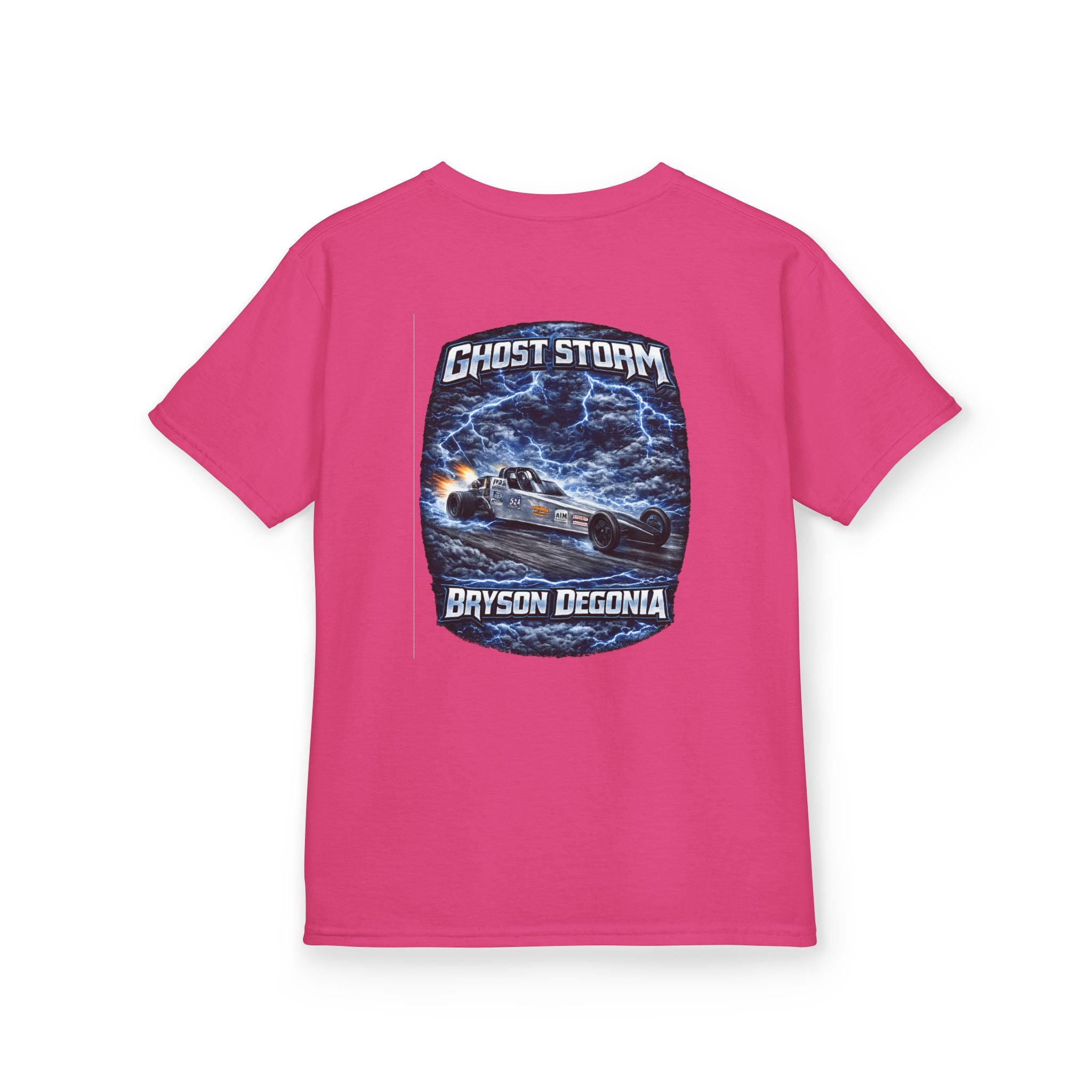 Kids Tee — 'Ghost Storm' Graphic (Custom Name Option)