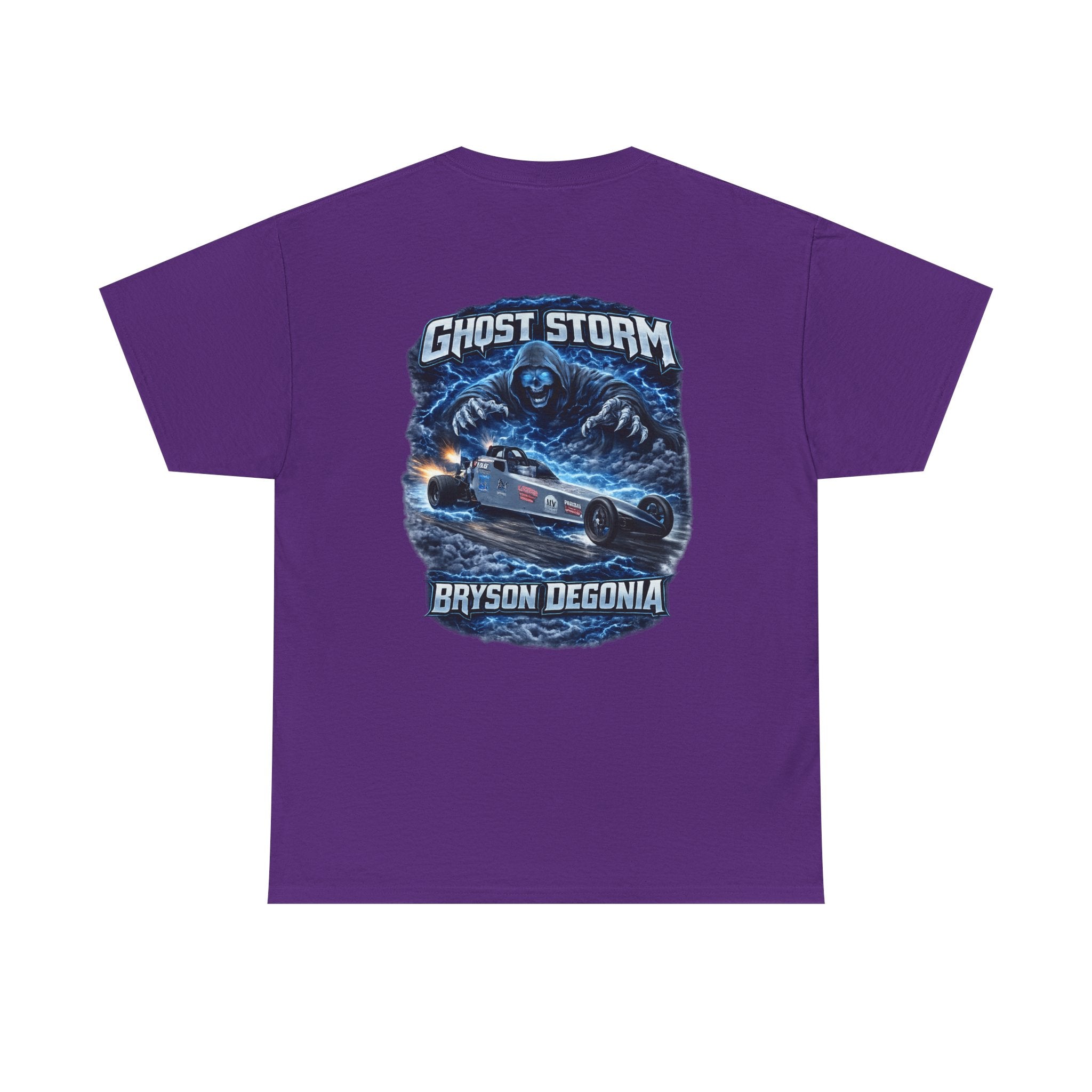 Ghost Storm Racing T‑Shirt — Bryson Degonia Vintage Car Graphic