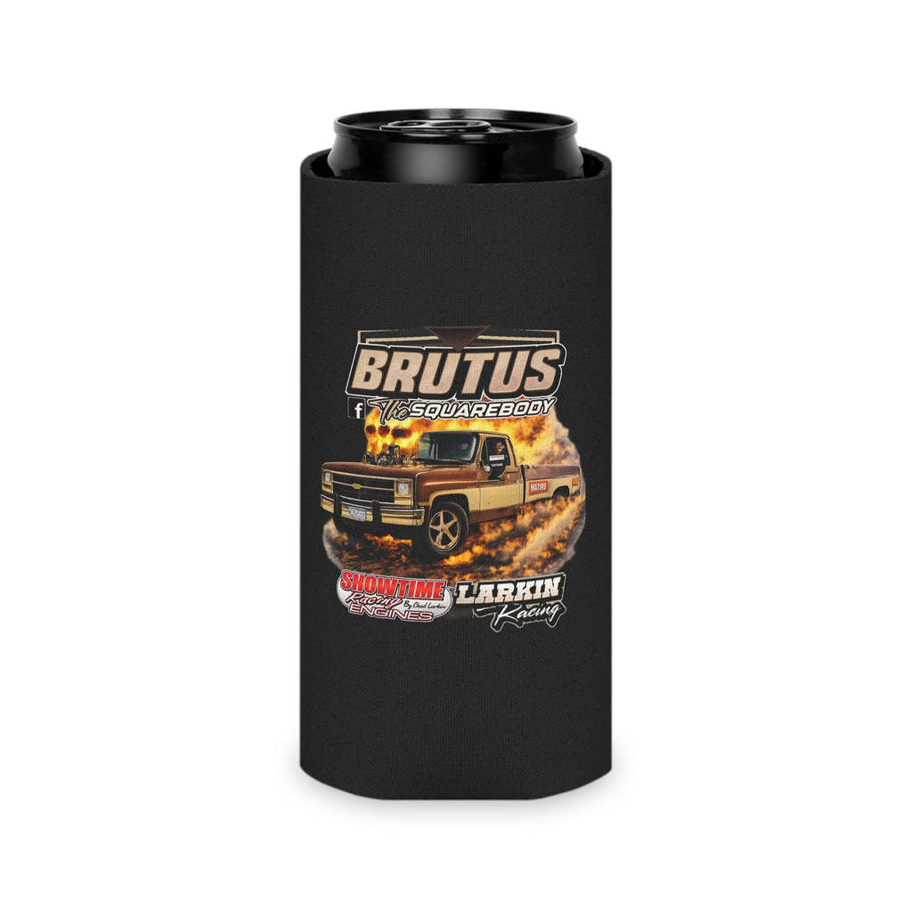 Can Cooler — "Brutus / Chaos the Squarebody" Classic Truck Racing Koozie