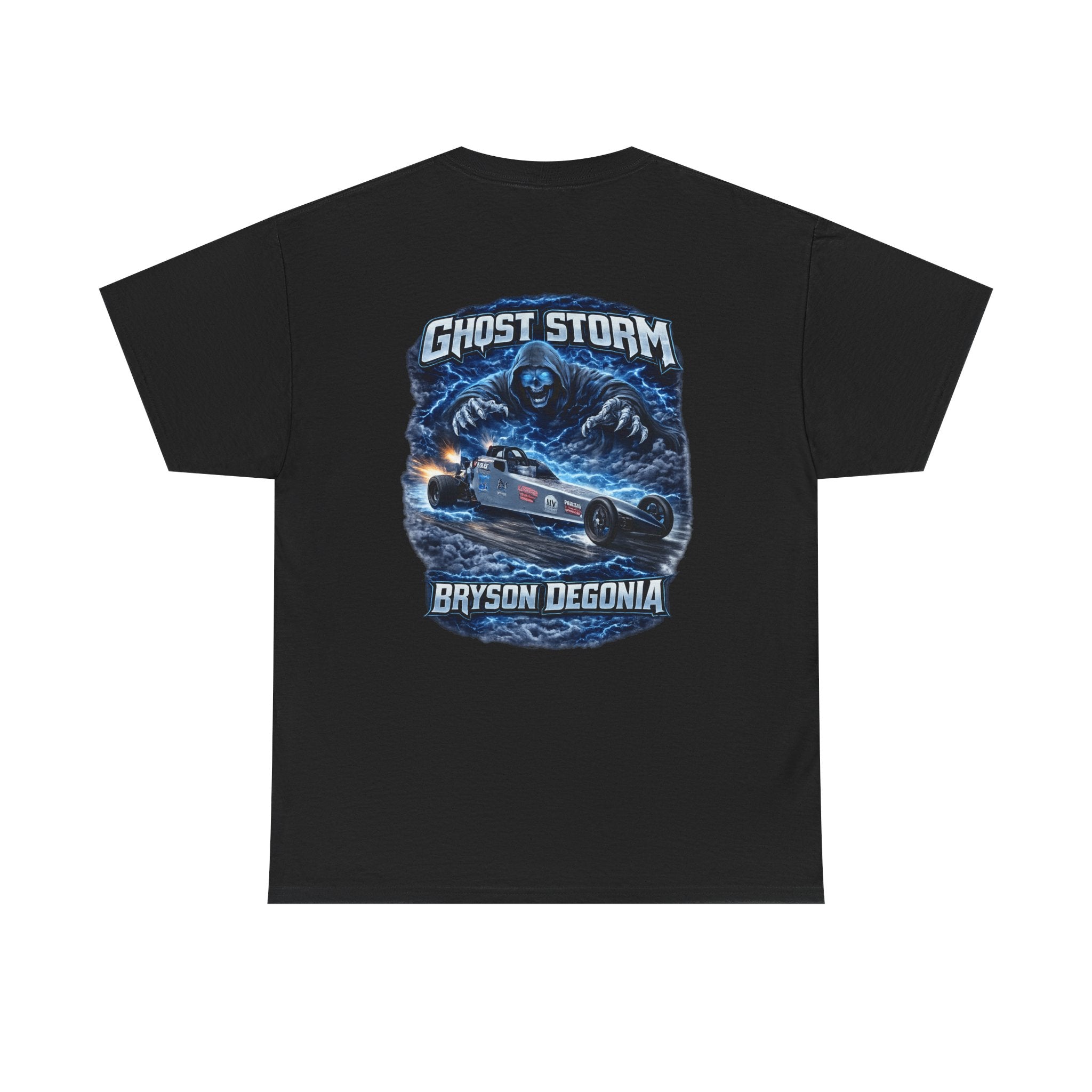 Ghost Storm Racing T‑Shirt — Bryson Degonia Vintage Car Graphic