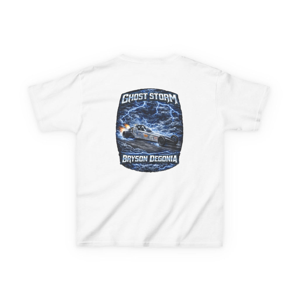Kids Tee — 'Ghost Storm' Graphic (Custom Name Option)