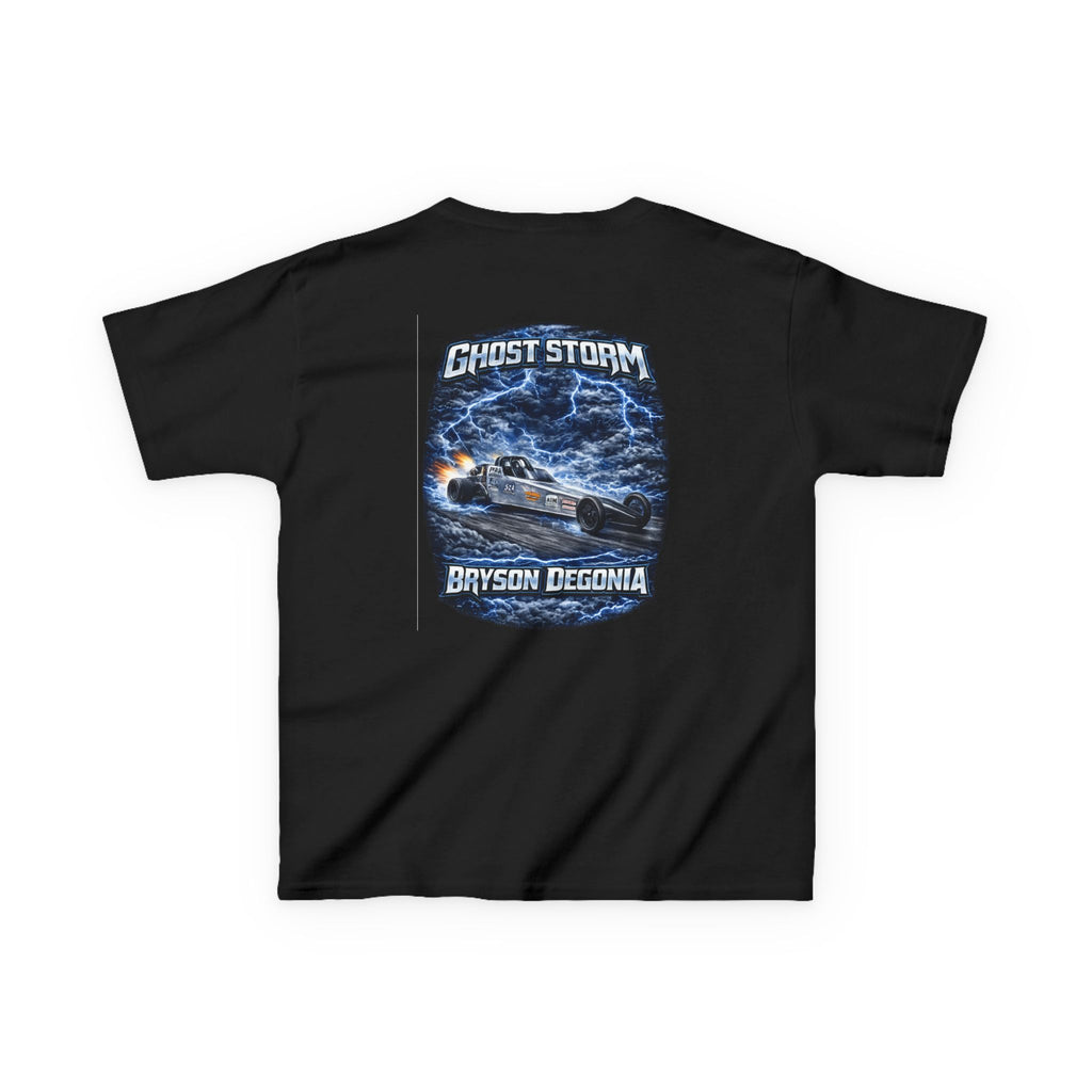 Kids Tee — 'Ghost Storm' Graphic (Custom Name Option)