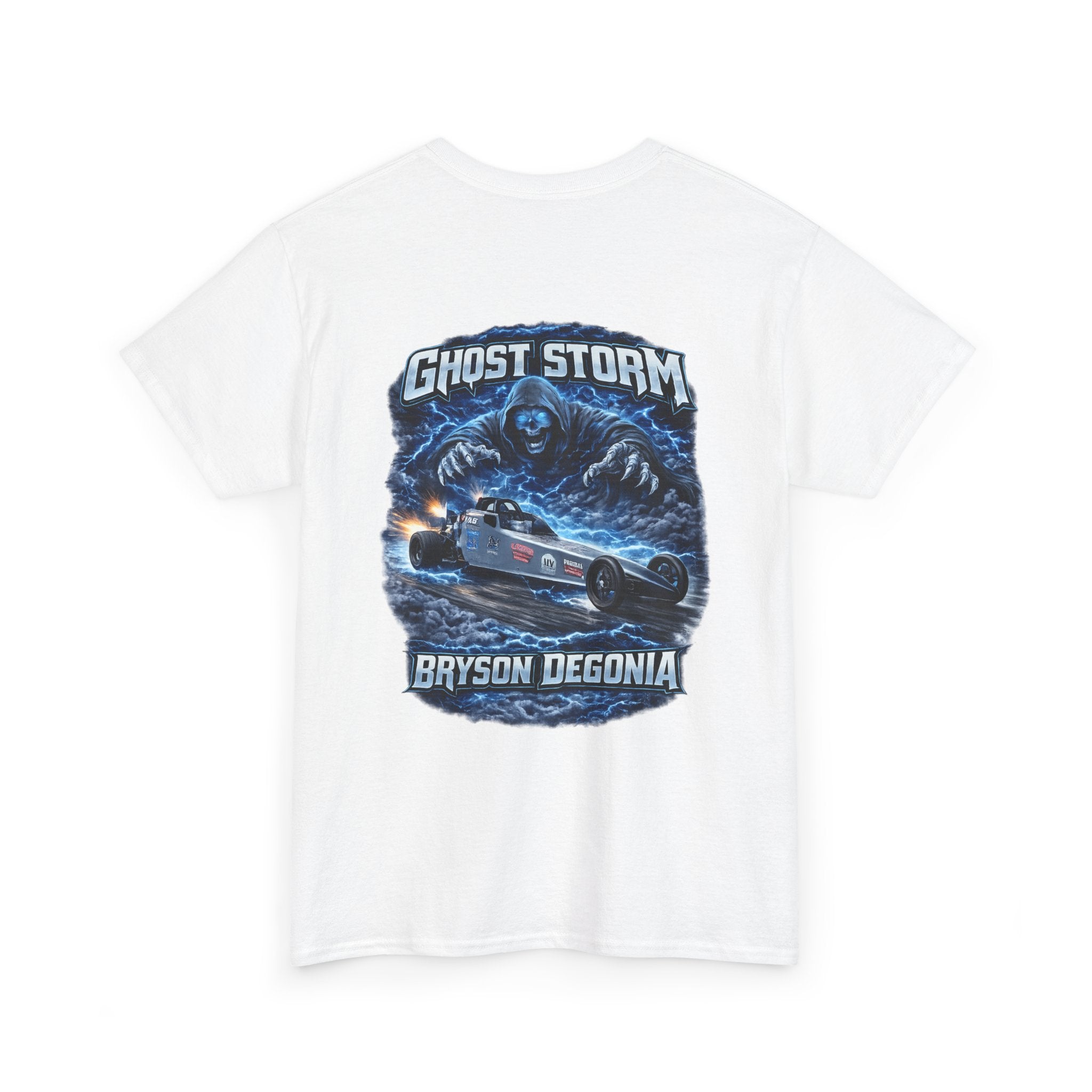 Ghost Storm Racing T‑Shirt — Bryson Degonia Vintage Car Graphic