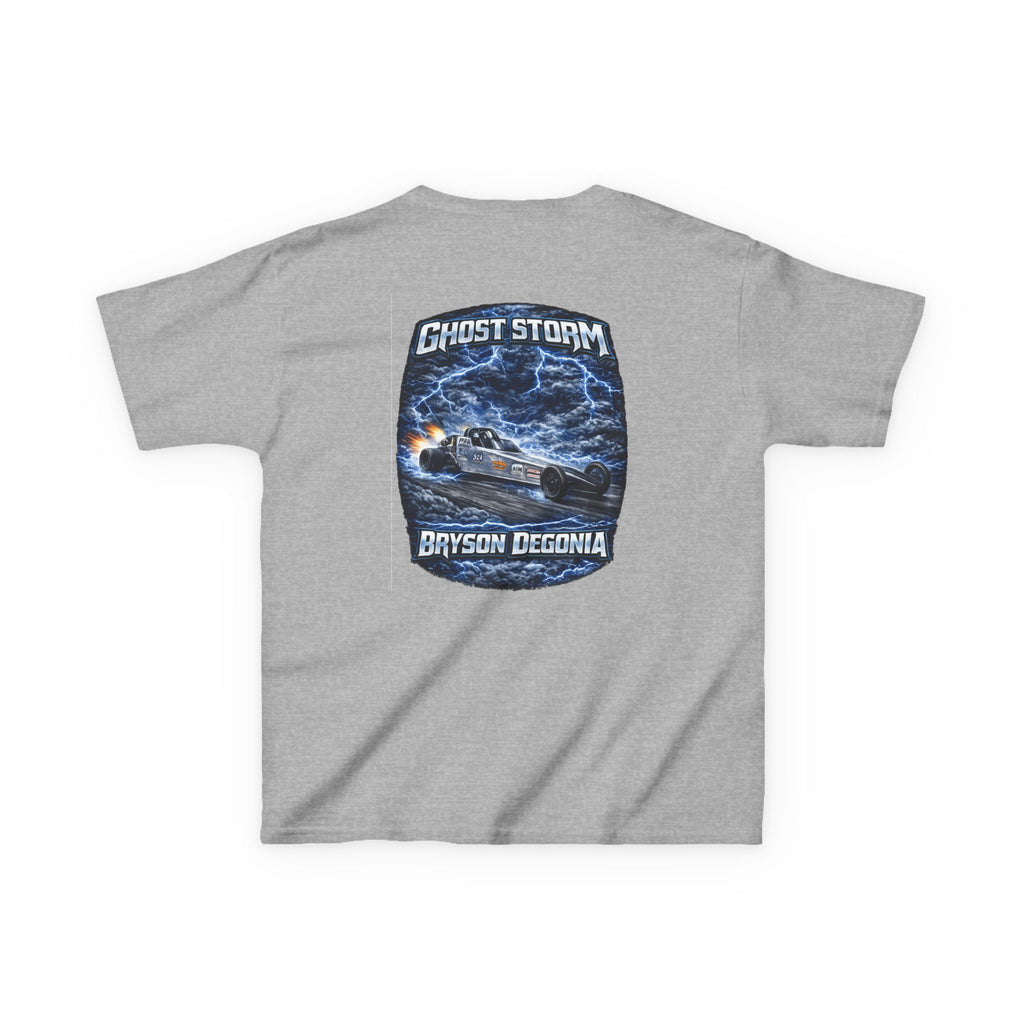 Kids Tee — 'Ghost Storm' Graphic (Custom Name Option)