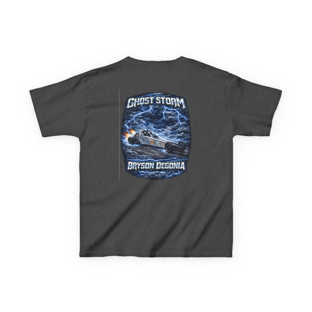 Kids Tee — 'Ghost Storm' Graphic (Custom Name Option)