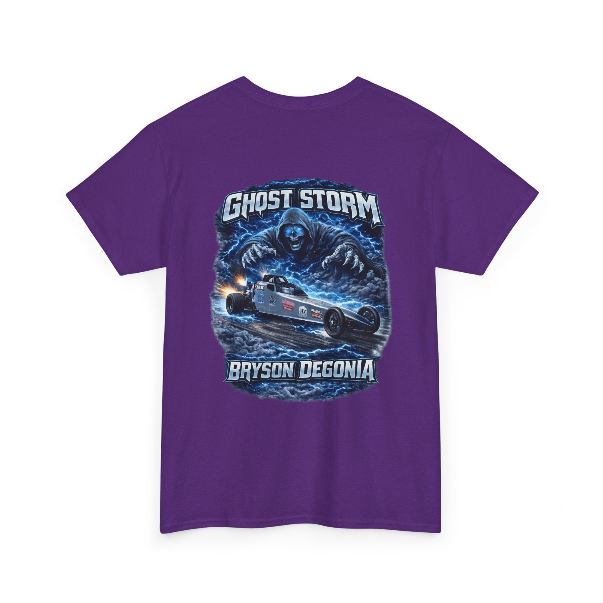 Ghost Storm Racing T‑Shirt — Bryson Degonia Vintage Car Graphic