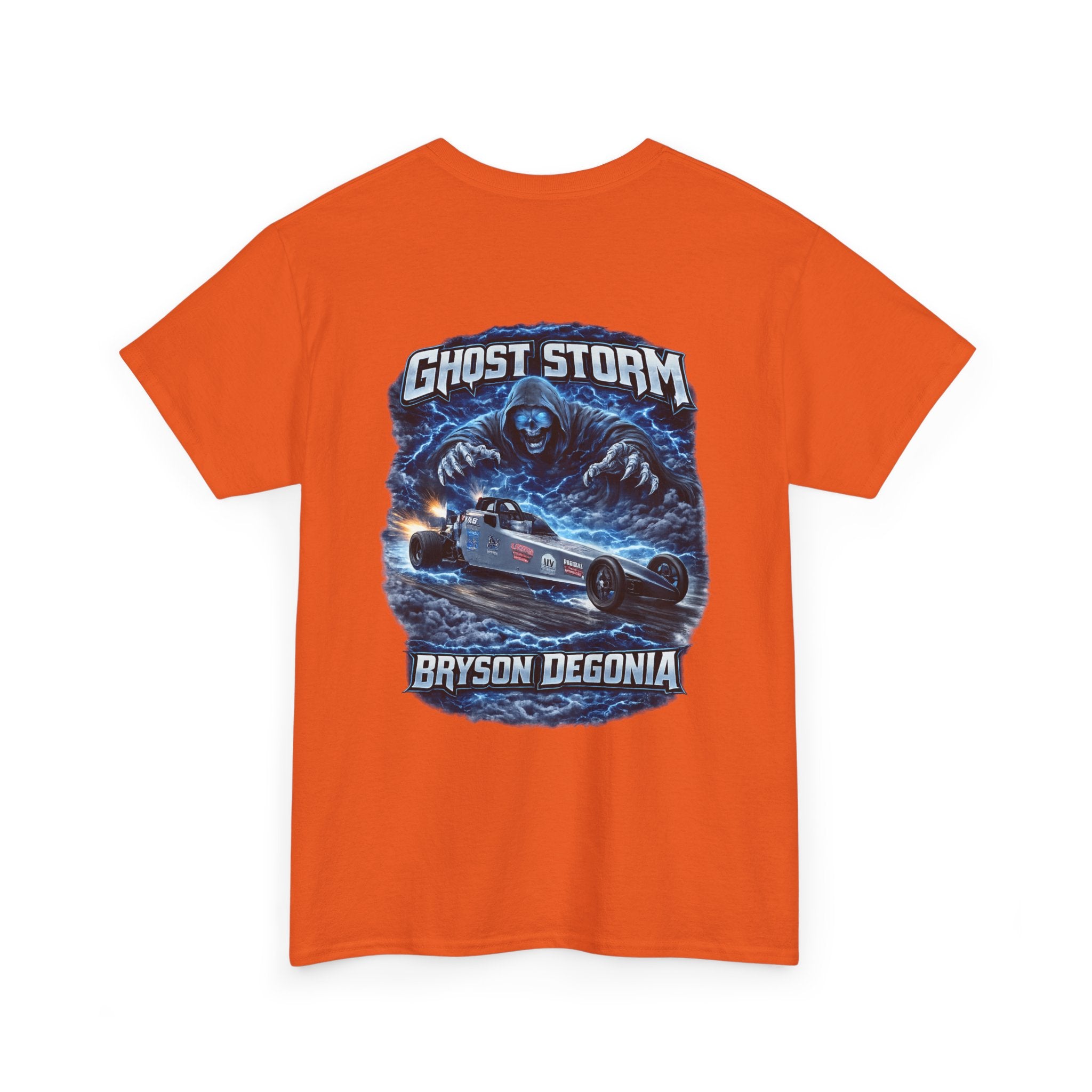 Ghost Storm Racing T‑Shirt — Bryson Degonia Vintage Car Graphic