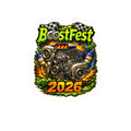 BoostFest 2026 Engine Art Sticker — Kiss-Cut Vinyl Decal