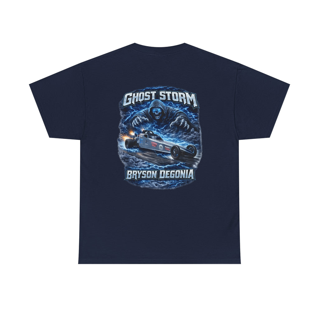 Ghost Storm Racing T‑Shirt — Bryson Degonia Vintage Car Graphic