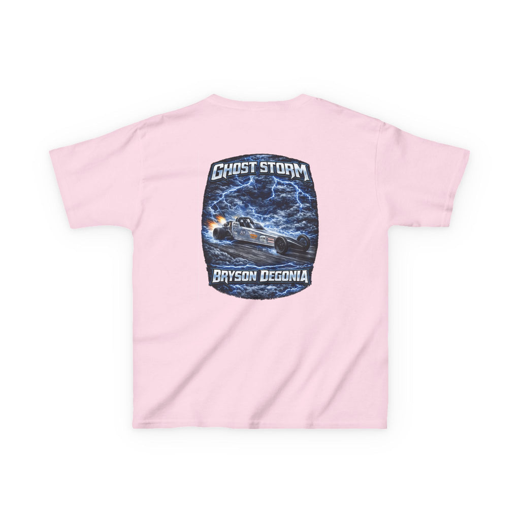 Kids Tee — 'Ghost Storm' Graphic (Custom Name Option)