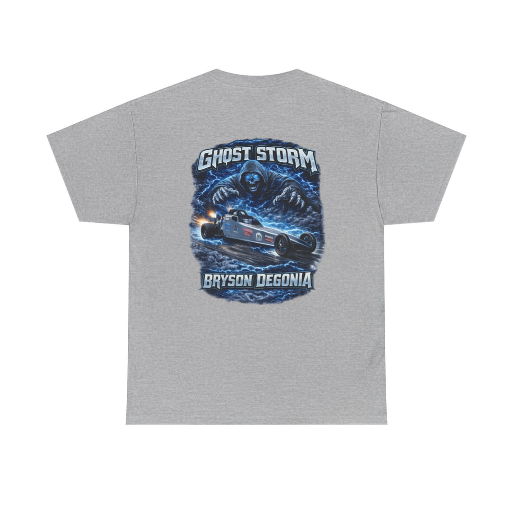 Ghost Storm Racing T‑Shirt — Bryson Degonia Vintage Car Graphic