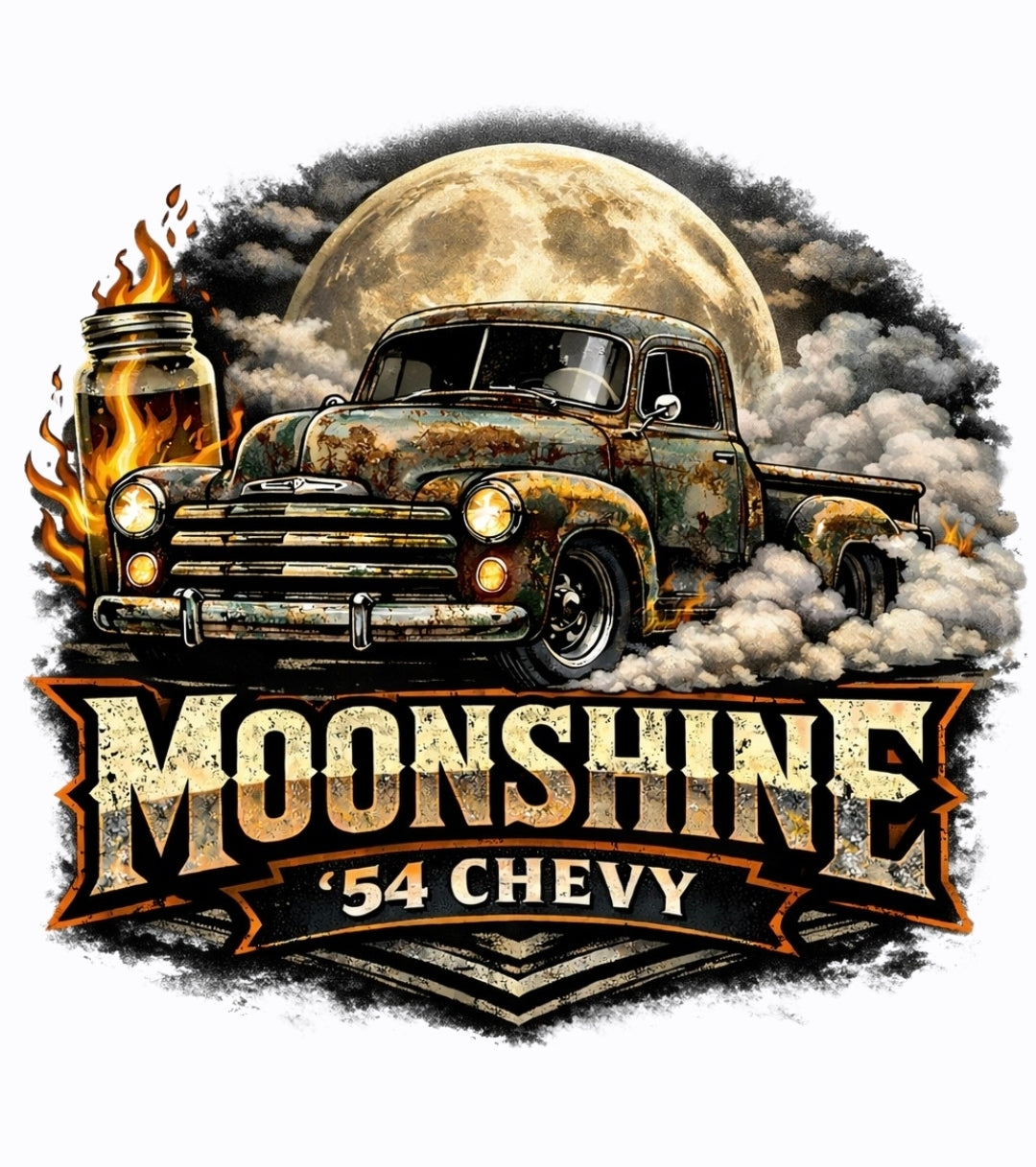 Moonshine sticker